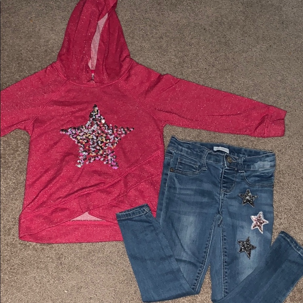 Girls falls creek set stars size 4/5